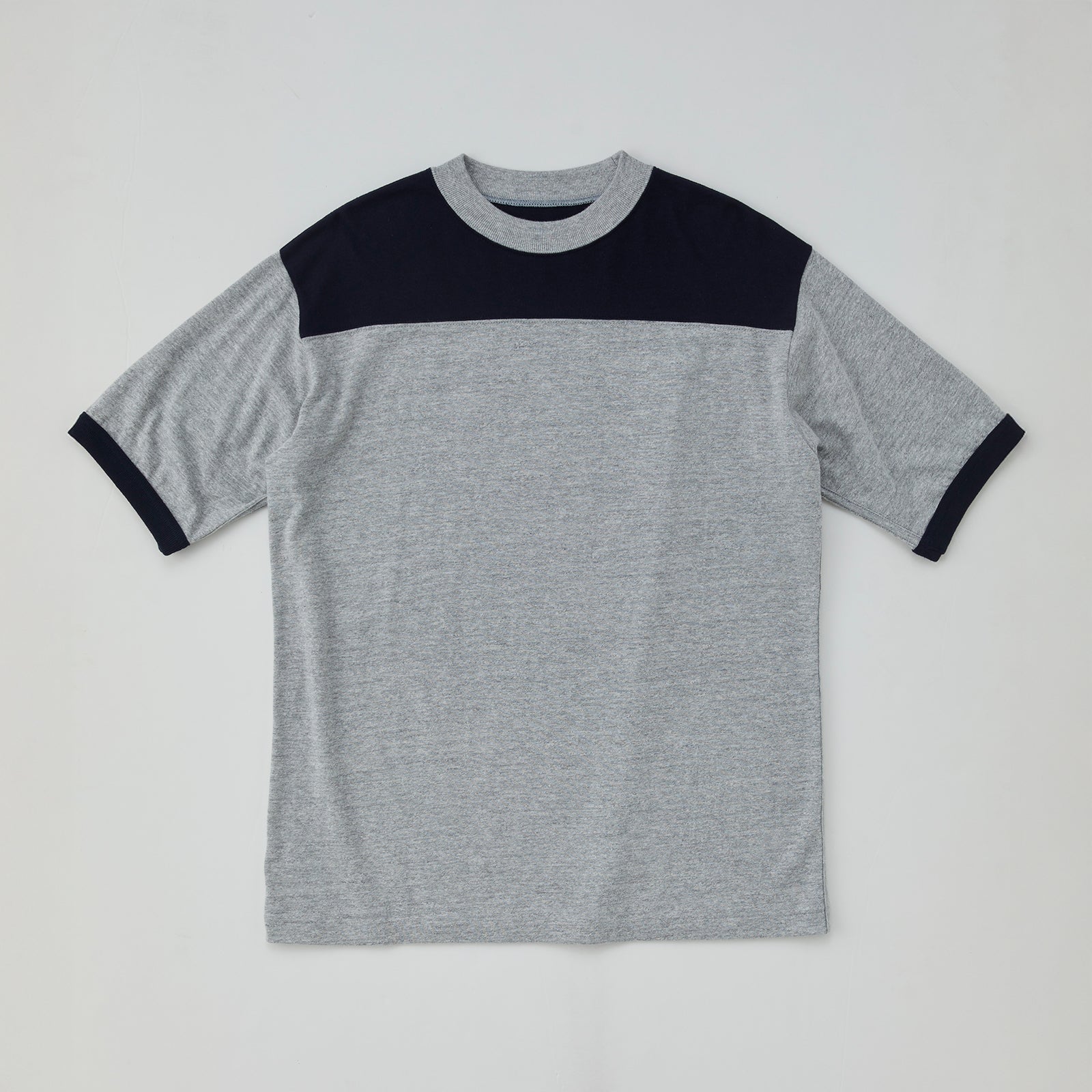 FOOTBALL RINGER TEE GREY