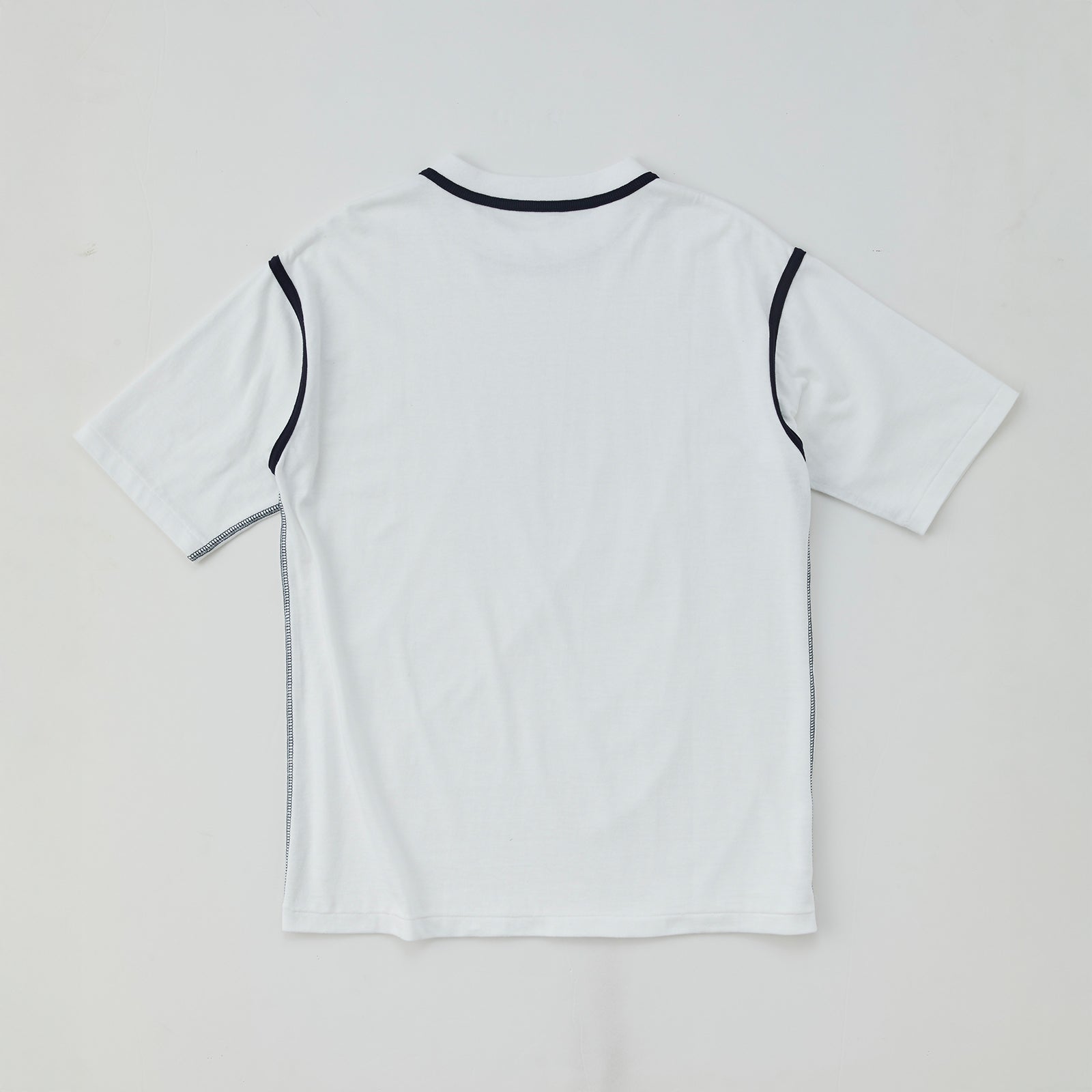 PIPING STITCH TEE WHITE